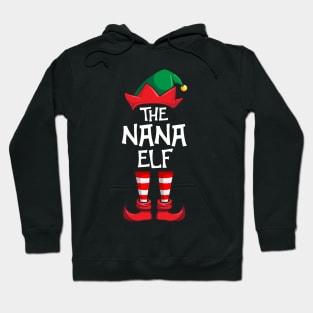 Nana Elf Matching Family Christmas Hoodie